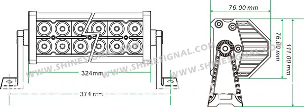 72W Vehicle Parts LED Light Bars (DA3-24 72W)